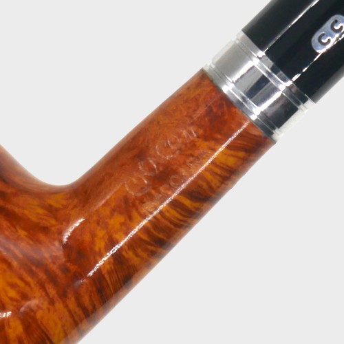Chacom Baccara Orange 186 Smooth Straight 9mm Metal Filter Adapter Fishtail Pipe (CH853)