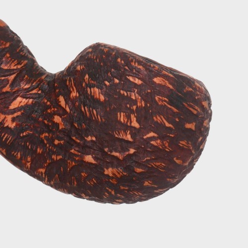 Chacom Reverse Calabash Rustic Brown Bent Pipe (CH858)