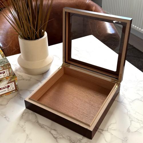 Prestige Chateau Glasstop Humidor - Cherry - 20 Cigar Capacity