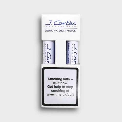 J. Cortes High Class Dominican Cigar - White - Pack of 2