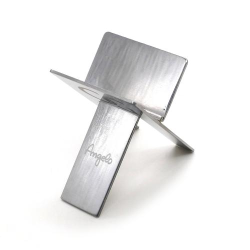Angelo Folding Cigar Stand CGars Engraved - Chrome