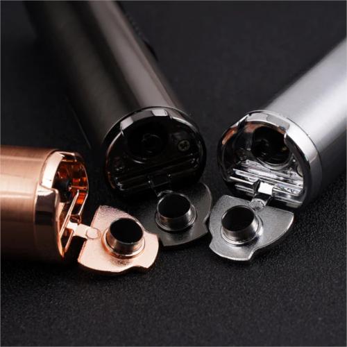 Cigarism Triple Torch Jet Flame Cigar Lighter & Punch Cutter - Gloss Silver