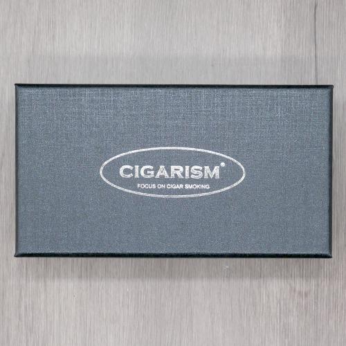 Cigarism Jet Flame Lighter, V Cut Cutter & Cigar Stand Gift Set - Silver