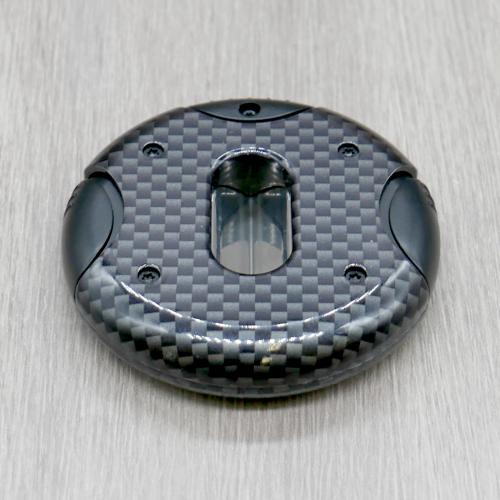 Cigarism Round G10 Semi-Automatic V-Cut Cigar Cutter - Carbon Black - End of Line