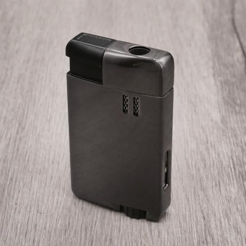 Cigarism Jet Flame Lighter, Cutter & Cigar Stand Gift Set - Gun Metal