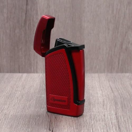 Cigarism Double Jet Flame Lighter & Cutter Gift Set - Red