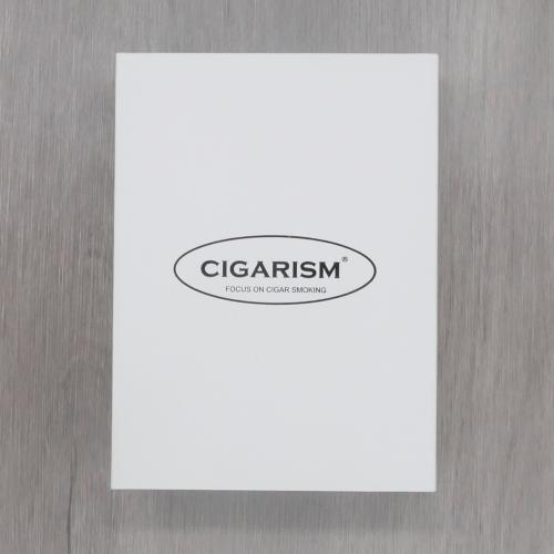Cigarism Jet Flame Cigar Lighter & Punch Cutter - Carbon Fibre Blue