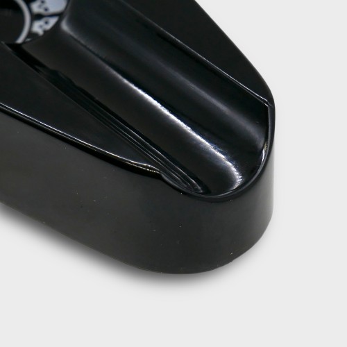 Cigarism Cigar Aluminium Ashtray - Black & Skull Pattern