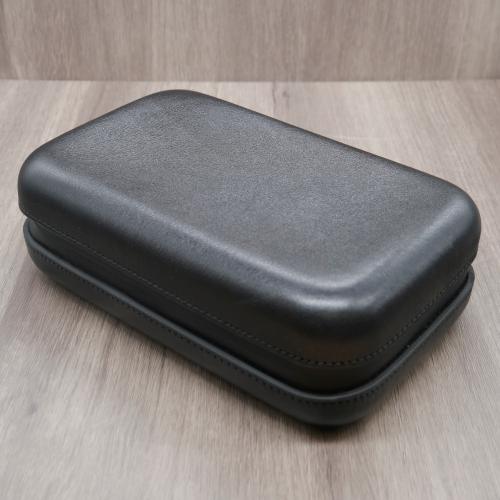 Cigarism Genuine Leather Cigar Travel Case 4-5 Cigar Capacity - Black
