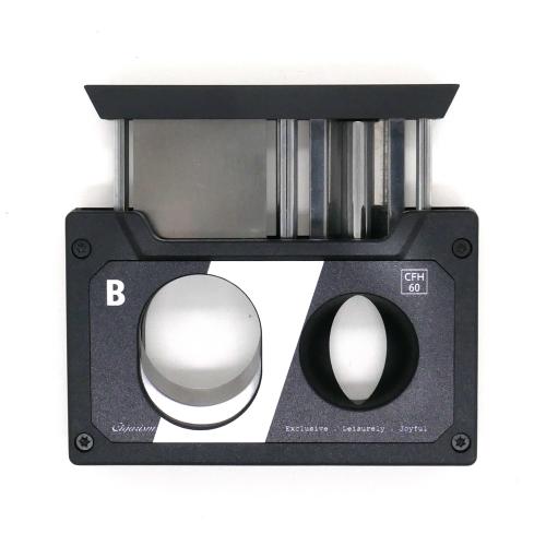 Cigarism Triple Jet Flame Lighter and Cassette Style Cigar Cutter Gift Set - Black