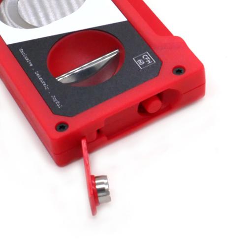 Cigarism Triple Jet Flame Lighter and Cassette Style Cigar Cutter Gift Set - Red