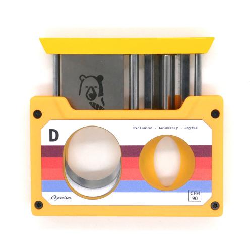 Cigarism Cassette Style 3 in 1 Cigar Cutter - Yellow