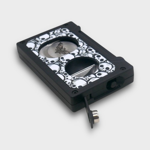 Cigarism Jet Flame Lighter, Cigar Cutter & Ashtray Gift Set - Skull
