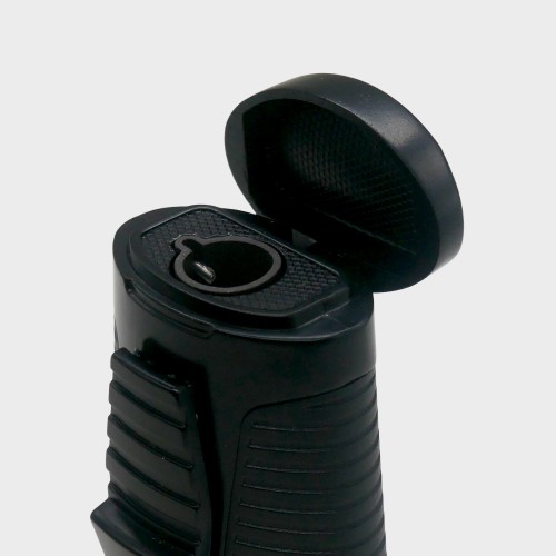 Cigarism Jet Flame Lighter, Cigar Cutter & Ashtray Gift Set - Black