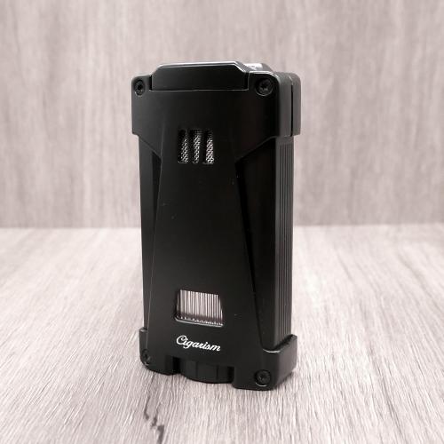 Cigarism Triple Jet Flame Lighter & Cutter Gift Set - Black