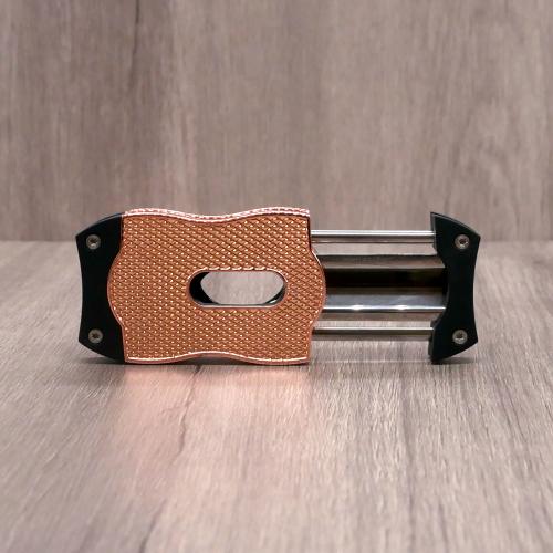 Colibri V-Cut Diamond Cigar Cutter - Rose & Black