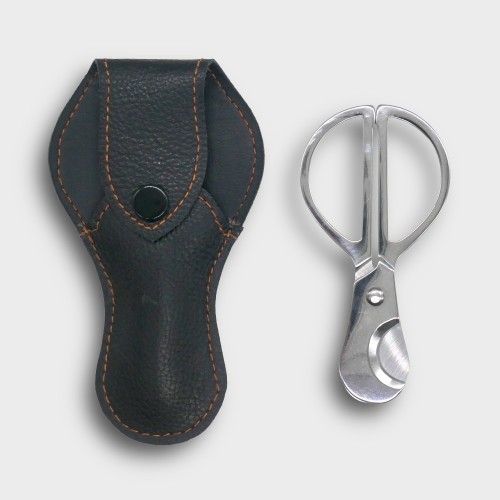 Cigar Scissors 40RG With Leather Pouch