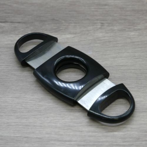 Angelo Black Plastic Twin Blade Cigar Cutter - 58 Ring Gauge