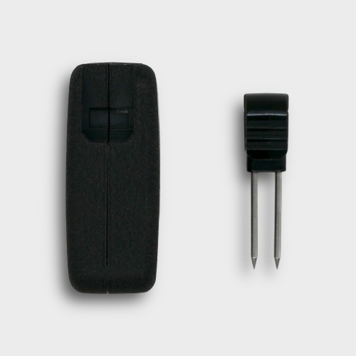 Angelo 3 in 1 V-Cutter, 8mm Punch & Twin Spike Cigar Pick - Black - 60 Ring Gauge