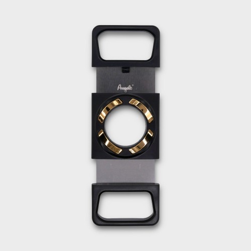 Angelo Double Blade Guillotine Cutter - Black & Gold - 64 Ring Gauge