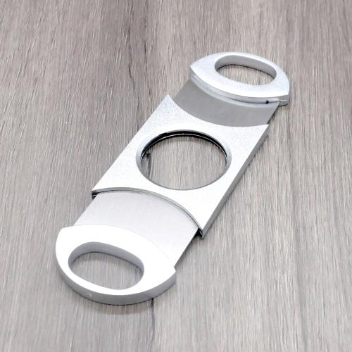 Twin Blade Cigar Cutter - Silver - 80 Ring Gauge