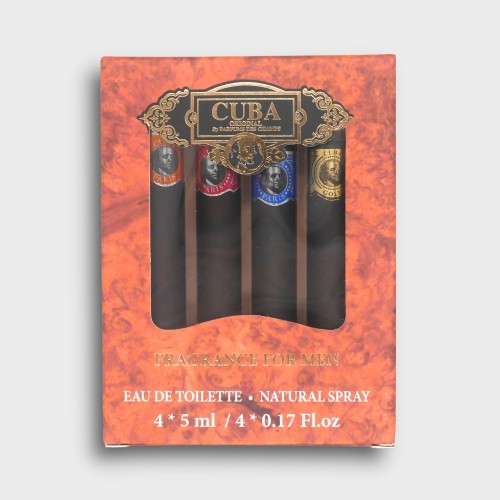 Cuba Mens Cigar Style Aftershave 4 x 4 ml Miniature Gift Set