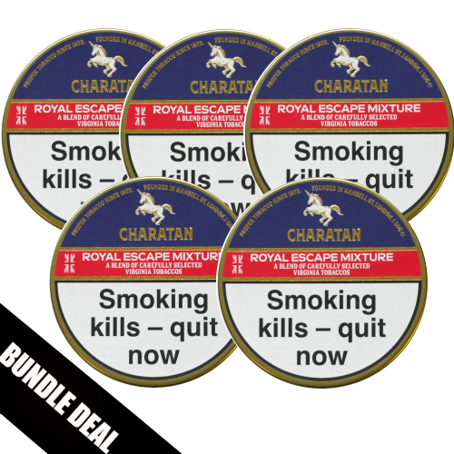 BUNDLE DEAL - Charatan Royal Escape Pipe Tobacco - 5 x 50g Tin