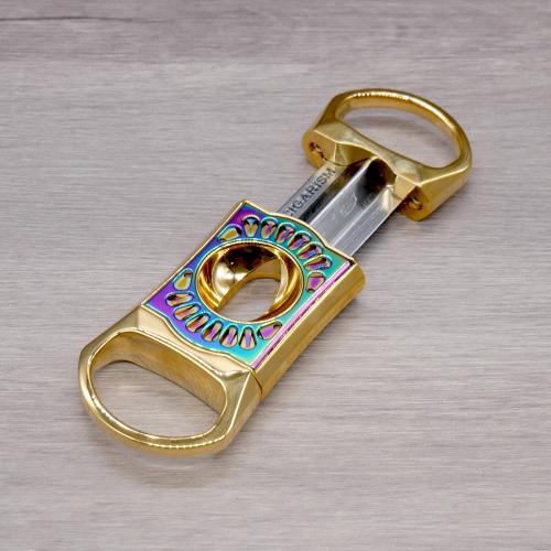 Cigarism Hollowed-out Zinc Alloy V-Cut Cigar Cutter - Gold (End of Line)