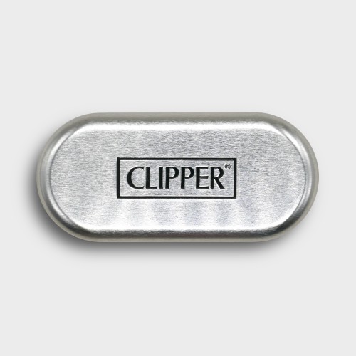 Clipper Gift Metal Flint Lighter - Silver