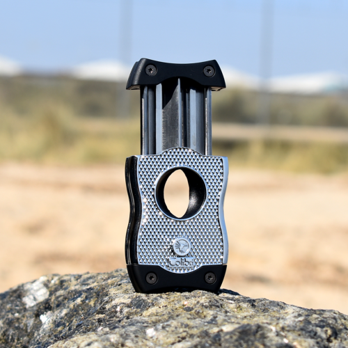 Colibri V-Cut Diamond Cigar Cutter - Chrome & Black