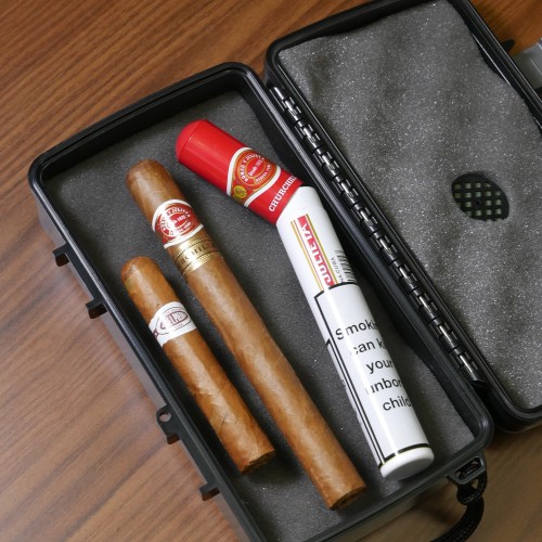 The Voyagers Cigar Sampler - 2 Cigars with Travel Case and Accessories