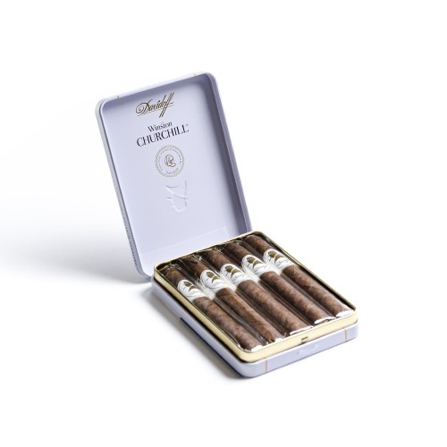 Davidoff Winston Churchill Raconteur Petit Panatela Cigar - Tin of 5