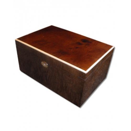 Daniel Marshall Ambiente Macassar Humidor with Tray - 150 Cigar Capacity