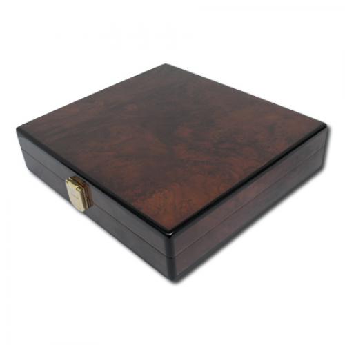 Daniel Marshall Burl Travel Humidor - 15 Cigar Capacity