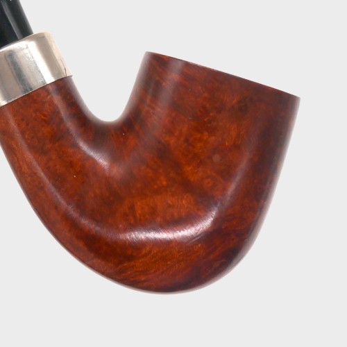 Dr Plumb Classic Bent Smooth Metal Filter Briar P Lip Style Pipe (DP566)