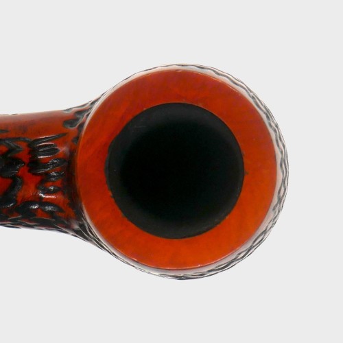 Dr Plumb Dinky Rustic Metal Filter Fishtail Briar Pipe (DP568)