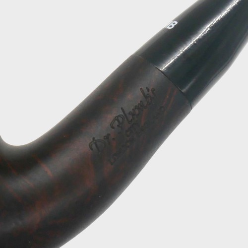 Dr Plumb City Matt Metal Filter Fishtail Briar Pipe (DP569)