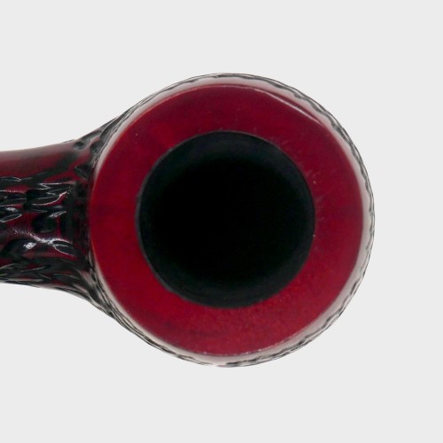 Dr Plumb Lightweight Metal Filter Fishtail Carved Briar Pipe (DP571)