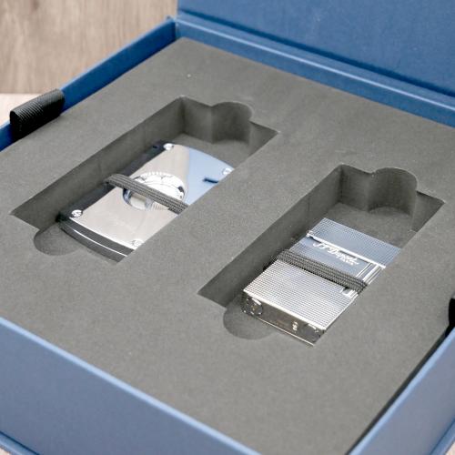 ST Dupont Lighter & Cutter Set - Ligne 2 Small - Chrome