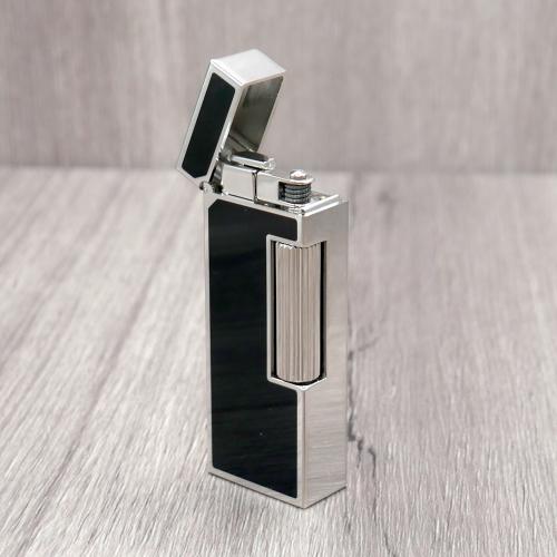 Dunhill Rollagas Lighter - Black Lacquer Malachite