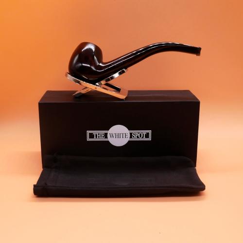 Alfred Dunhill  - The White Spot Chestnut 5113 Group 5 Bent Apple Fishtail Pipe (DUN207)