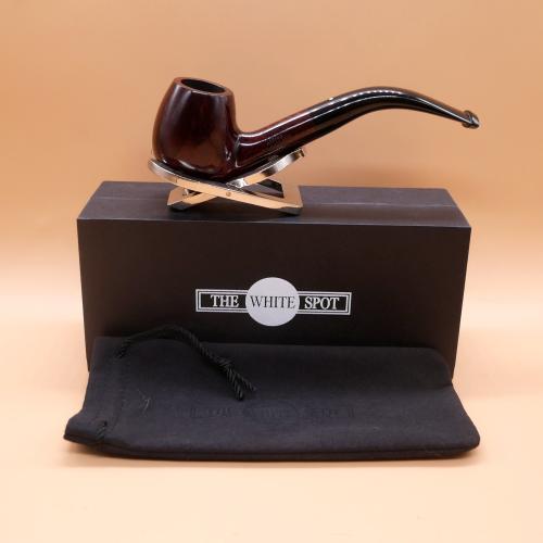 Alfred Dunhill - The White Spot Bruyere 5113 Group 5 Bent Apple Fishtail Pipe (DUN388)