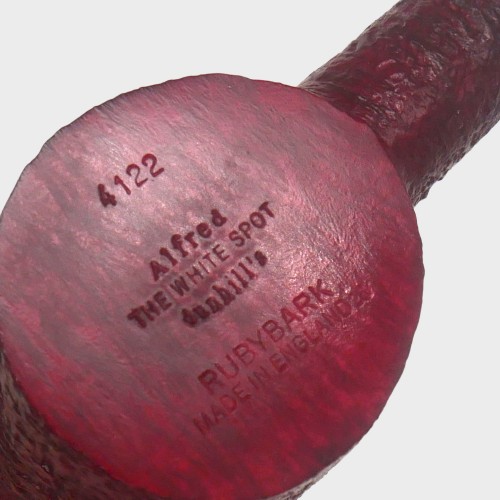 Alfred Dunhill - The White Spot Ruby Bark 4122 Group 4 Poker Pipe (DUN1036)