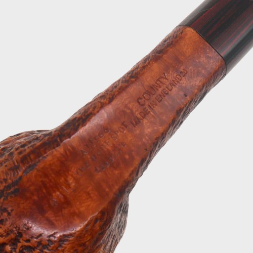 Alfred Dunhill - The White Spot County 4113 Group 4 Bent Apple Fishtail Pipe (DUN1042)
