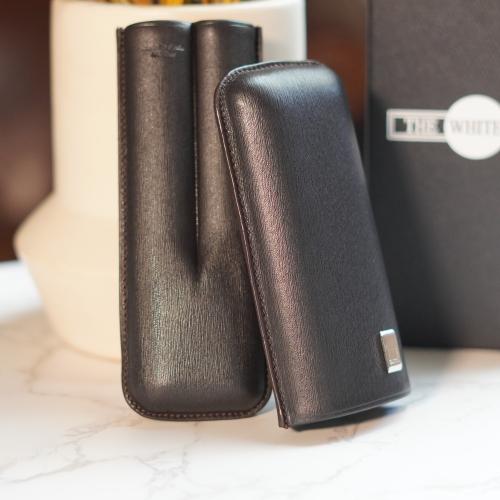 Dunhill Sidecar Cigar Case Corona Extra - Black - Fits 2 Cigars