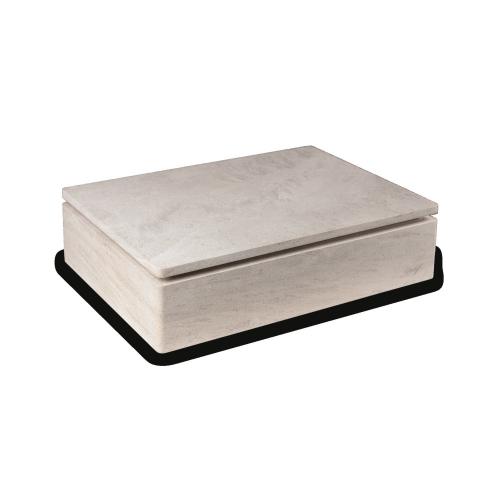 Davidoff Monolith Humidor - Cream Limestone - 120 Cigar Capacity