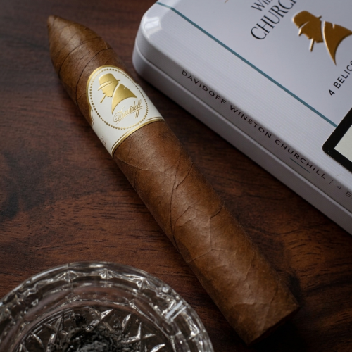 Davidoff Winston Churchill Traveller Belicoso Cigar - 1 Single