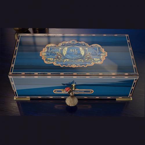 Don Pepin Garcia Blue Label 20th Anniversary Elie Bleu Humidor - 100 Cigars - LIMITED EDITION
