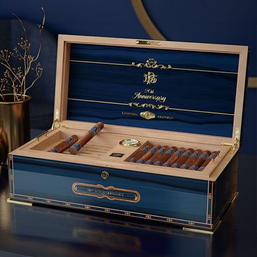 Don Pepin Garcia Blue Label 20th Anniversary Elie Bleu Humidor - 100 Cigars - LIMITED EDITION
