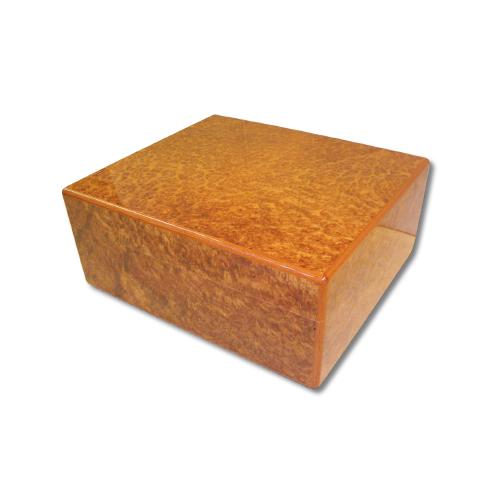 Elie Bleu Humidor - Amboyna Burl - 50 Cigar Capacity